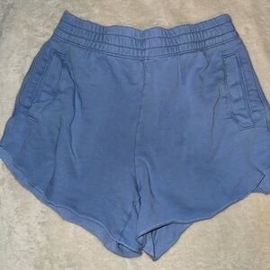 Aerie Blue Athletic Shorts with Elastic Waistband